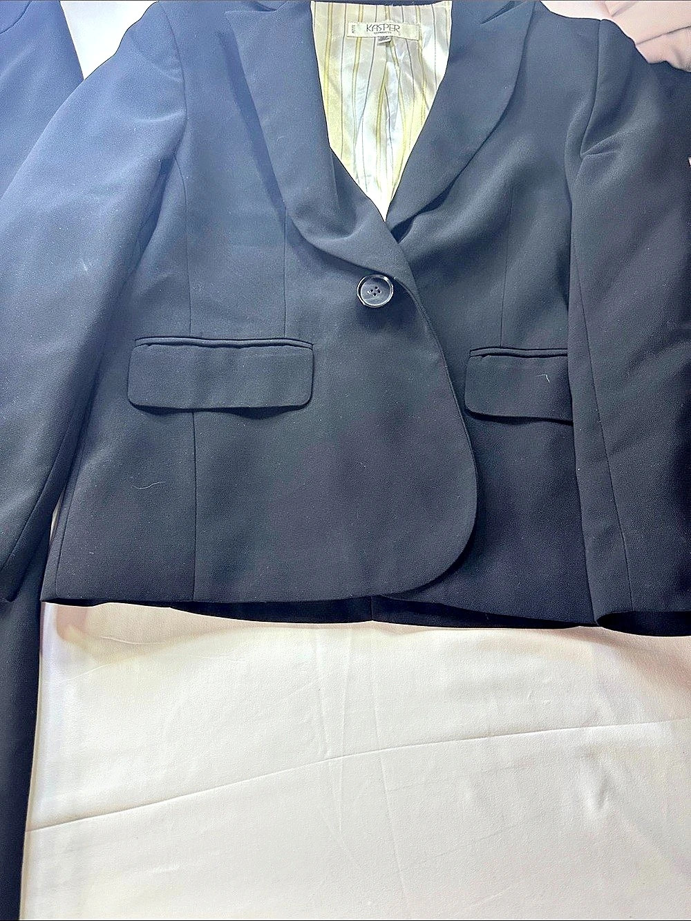 Kasper Separates pantsuit Women's Black Polyester Size 10P Pantsuit